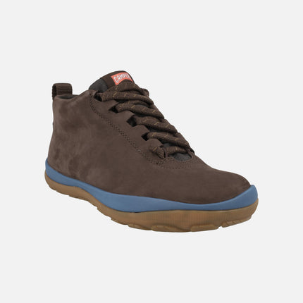 Botines Peu Pista para mujer en nobuck marrón con membrana Gore tex