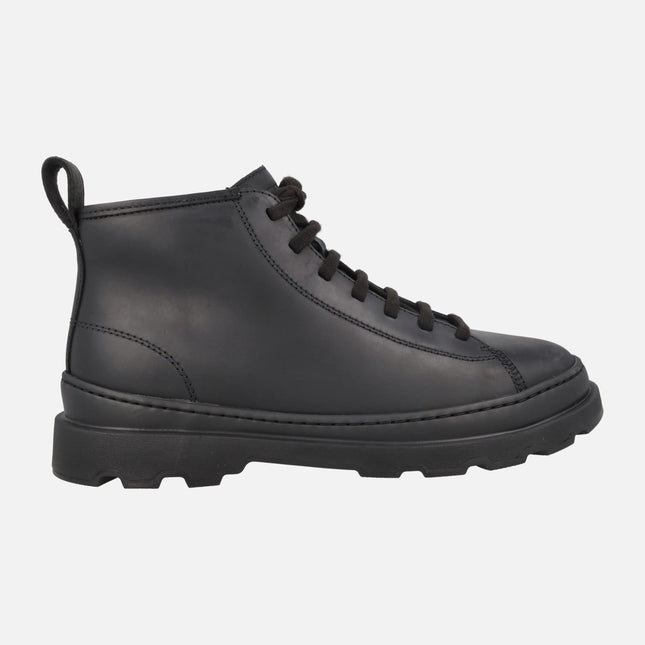 Botines para hombre Brutus en piel negra