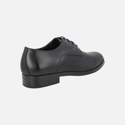 Zapatos negros de piel con cordones para hombre Empire