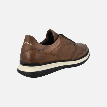 Zapatos deportivos de piel para hombre Walden en color cafe