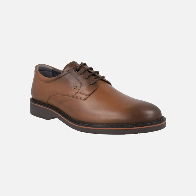 Leather shoes with laces for men model Watford