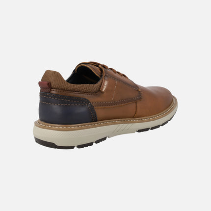 Zapatos marrones de piel con cordones y suela Extra light Bilbao