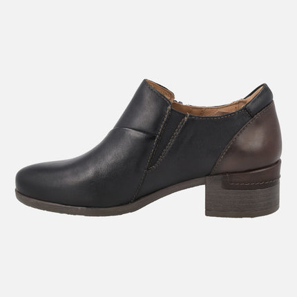 Zapatos de piel subidos con cierre de cremallera Malaga