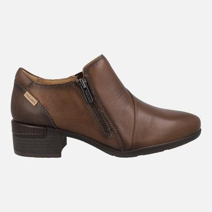 Zapatos de piel subidos con cierre de cremallera Malaga