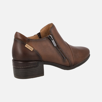 Zapatos de piel subidos con cierre de cremallera Malaga