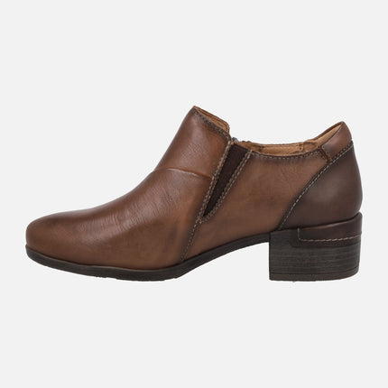 Zapatos de piel subidos con cierre de cremallera Malaga