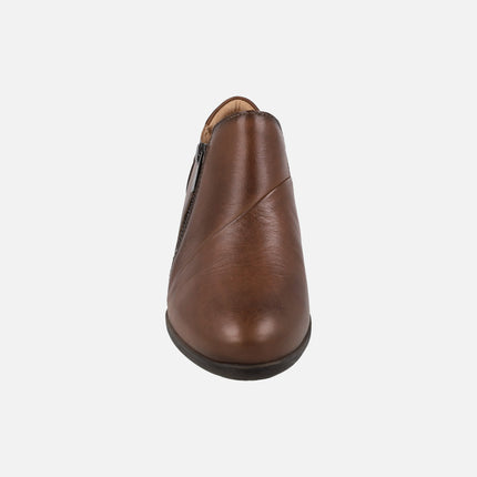 Zapatos de piel subidos con cierre de cremallera Malaga