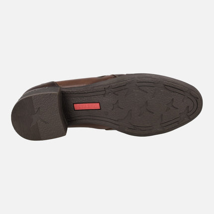 Zapatos de piel subidos con cierre de cremallera Malaga