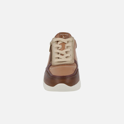 Zapatillas deportivas combinadas Cantabria con cordones y cremallera