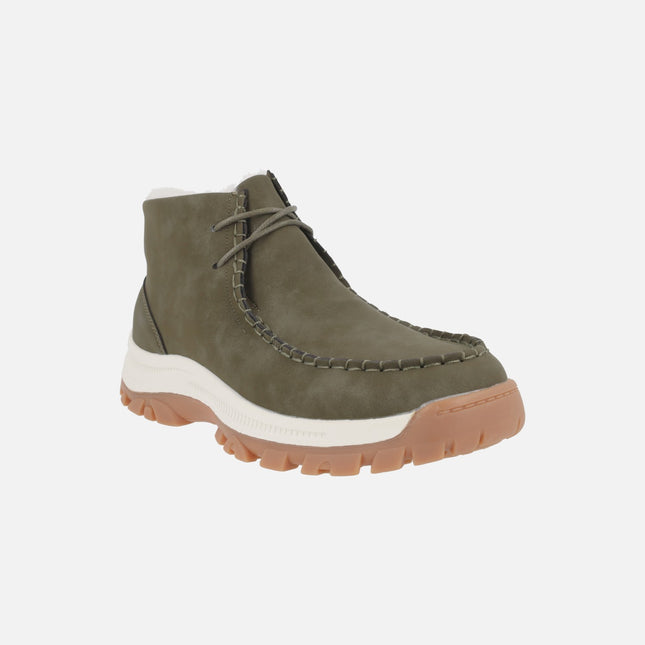 Botines de cordones con forro de pelo Anayet