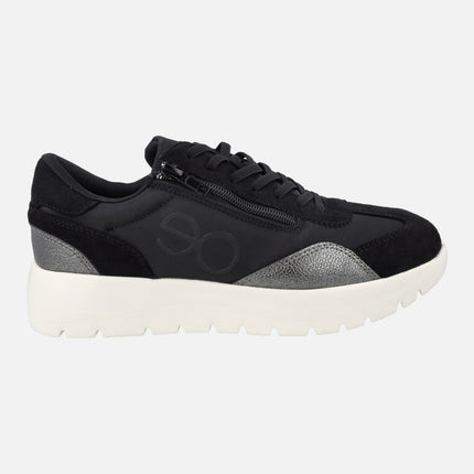 Zapatillas deportivas ultra ligeras Demi en combinado negro