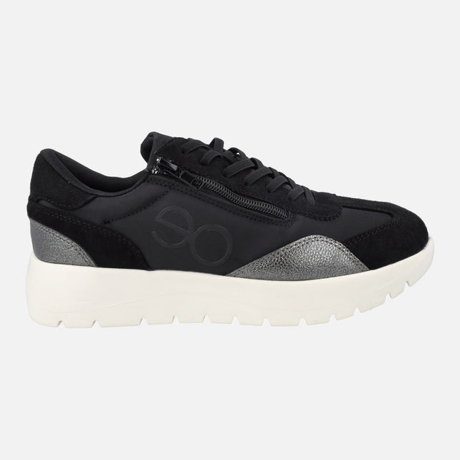 Zapatillas deportivas ultra ligeras Demi en combinado negro