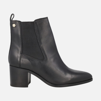 Heeled Ankle Boots with side elastic