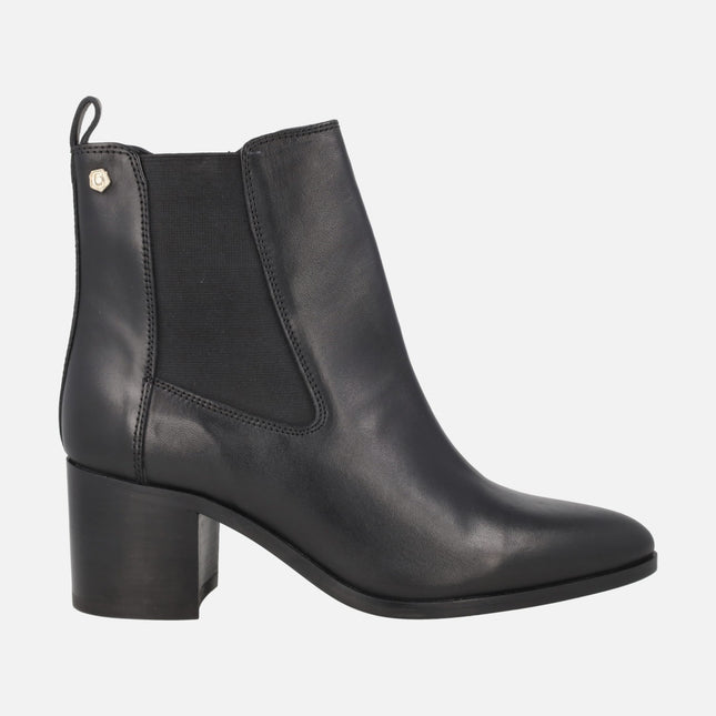 Heeled Ankle Boots with side elastic