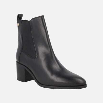 Heeled Ankle Boots with side elastic
