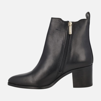 Heeled Ankle Boots with side elastic