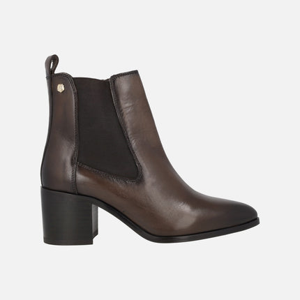 Heeled Ankle Boots with side elastic