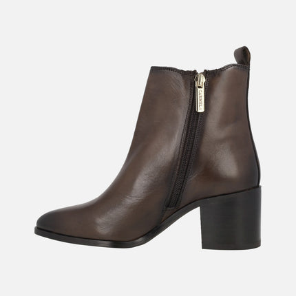 Heeled Ankle Boots with side elastic