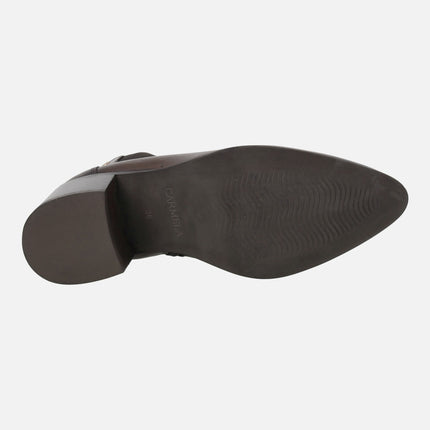 Heeled Ankle Boots with side elastic