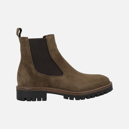 Botines chelsea en serraje marrón Alpe Militare