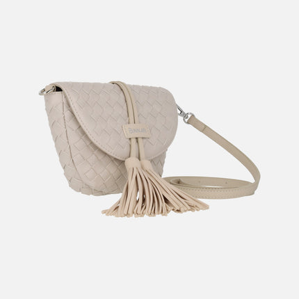 Bolsos bandolera Turia trenzados con adorno de borlas