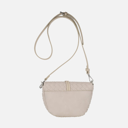 Bolsos bandolera Turia trenzados con adorno de borlas