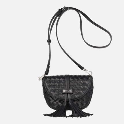 Bolsos bandolera Turia trenzados con adorno de borlas