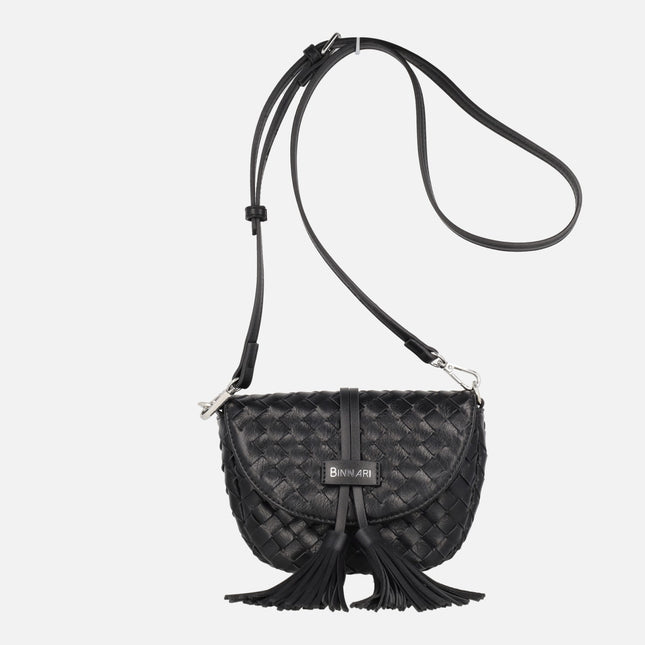 Bolsos bandolera Turia trenzados con adorno de borlas