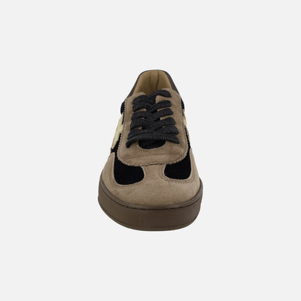 Zapatillas deportivas Iconic II en combinado tostado