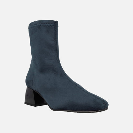 Botines de tejido elástico efecto ante con sistema Eco Dry