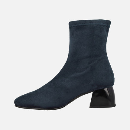 Botines de tejido elástico efecto ante con sistema Eco Dry