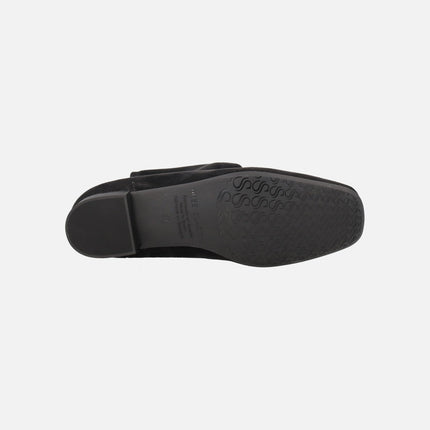 Botas planas de caña alta en tejido elástico water repelent