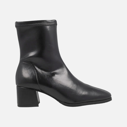 Botines en tejido elástico efecto piel Water repelent