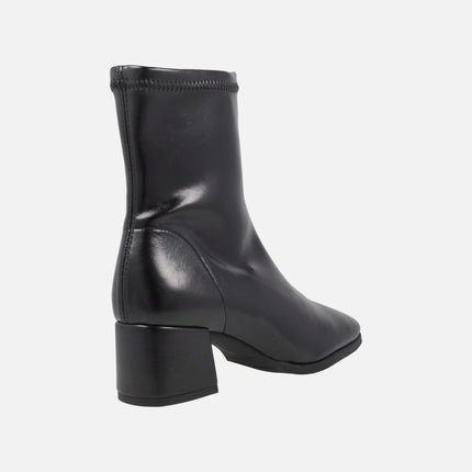 Botines en tejido elástico efecto piel Water repelent