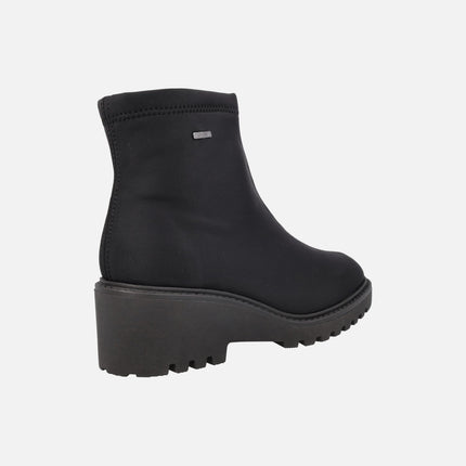 Botines de mujer en tejido elástico con membrana impermeable
