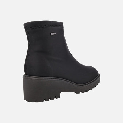 Botines de mujer en tejido elástico con membrana impermeable