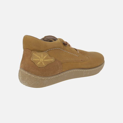 NARU Nubuck leather ankle boots with elastic laces