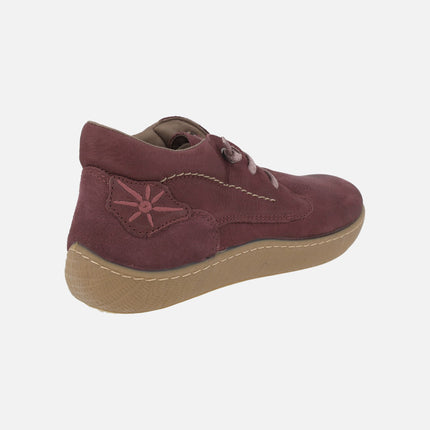 NARU Nubuck leather ankle boots with elastic laces