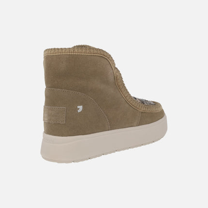 Botas de serraje y lentejuelas Stark con forro de pelo