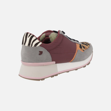 Zapatillas deportivas Posen en combinado de animal print