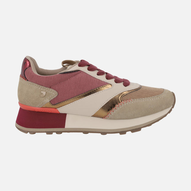 Zapatillas deportivas Lawton en combinado pana