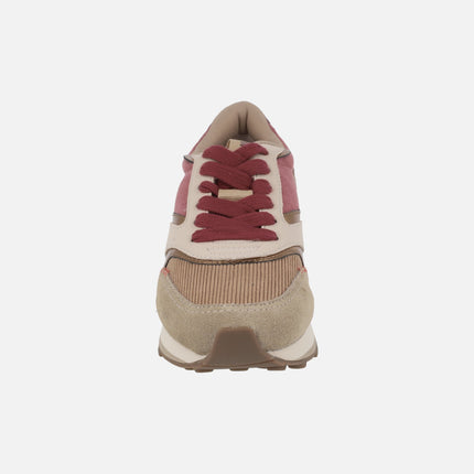 Zapatillas deportivas Lawton en combinado pana