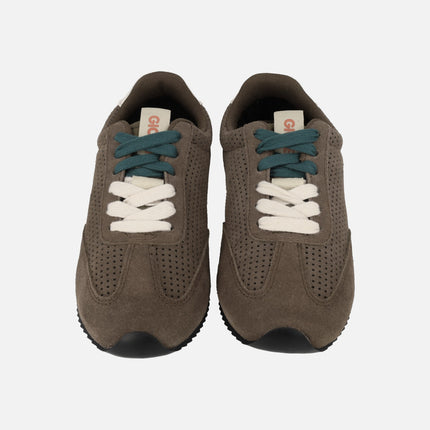 Isanti brown suede Flat sneakers