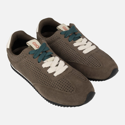 Isanti brown suede Flat sneakers