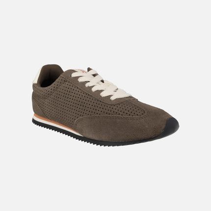 Isanti brown suede Flat sneakers