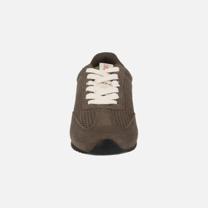 Isanti brown suede Flat sneakers