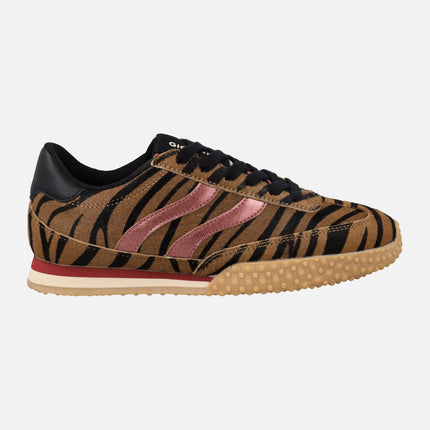 Zapatillas deportivas Halstad en piel animal print leopardo