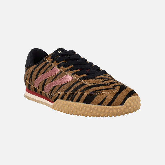 Zapatillas deportivas Halstad en piel animal print leopardo