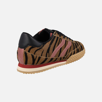 Zapatillas deportivas Halstad en piel animal print leopardo