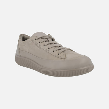 Zapatillas deportivas para mujer en combinado taupe Ecco Soft Zero Moon Rock